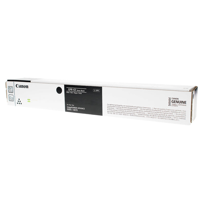 OEM Canon GPR-63 (4766C003) Toner Cartridge, Black, 71.5K Yield