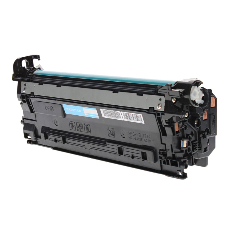 Compatible HP 646A (CF031A) Toner Cartridge, Cyan, 12.5K Yield