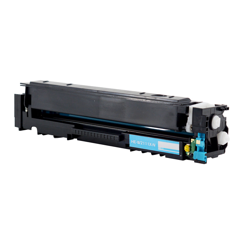 Compatible HP 206X (W2111X) Toner Cartridge, Cyan, 2.45K High Yield, (New Chip)