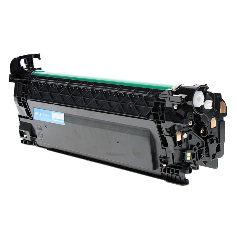 Compatible HP 507A (CE401A) Toner Cartridge, Cyan, 6K Yield