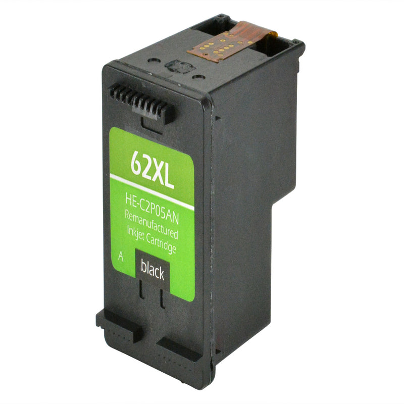 Remanufactured HP 62XL (C2P05AN) InkJet Cartridge, Black, 600 High Yield