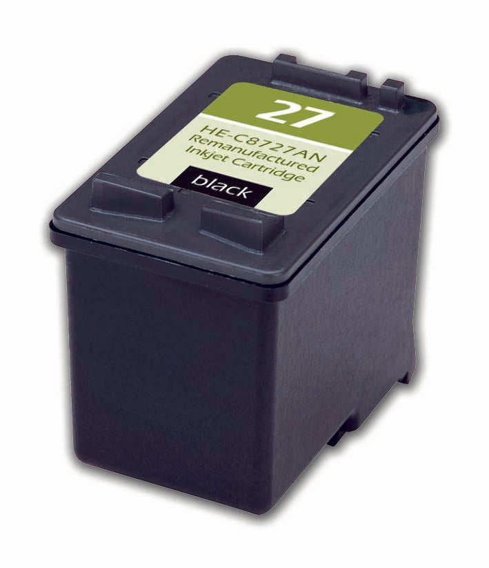 Remanufactured HP 27 (C8727AN) InkJet Cartridge, Black, 285 Yield