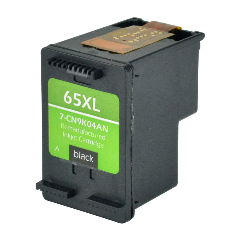 Remanufactured HP 65XL (N9K04AN) InkJet Cartridge, Black, 330 High Yield