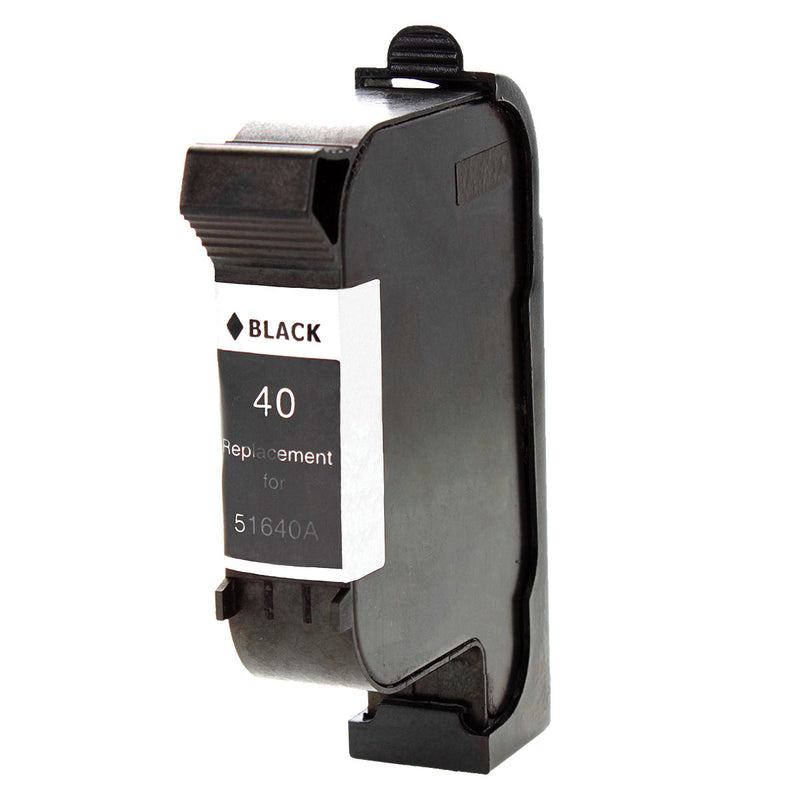 Remanufactured HP 40 (51640A) InkJet Cartridge, Black, 1100 Yield