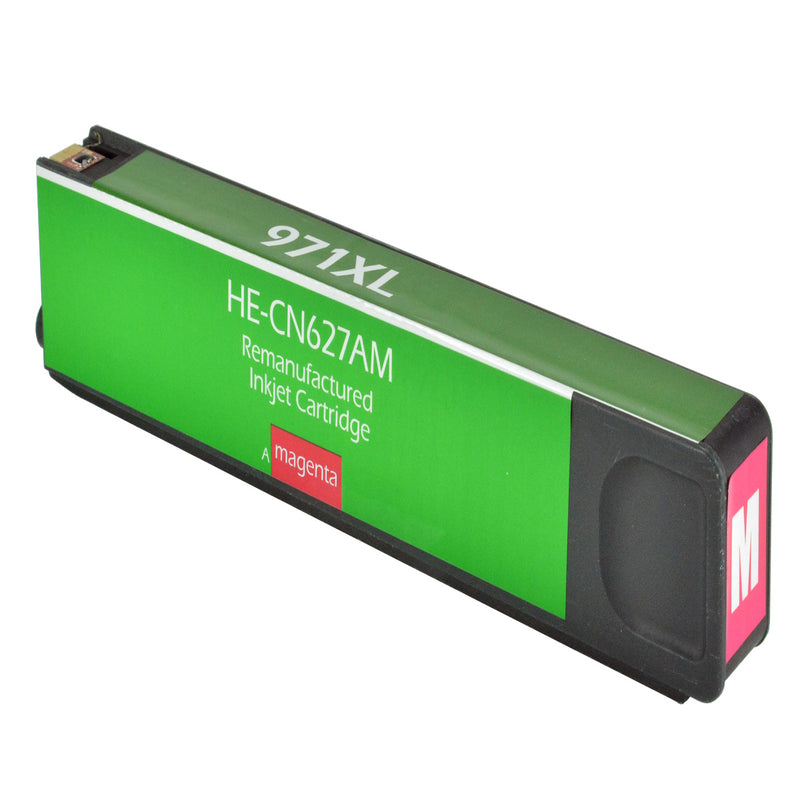 Remanufactured HP 971XL (CN627AM) InkJet Cartridge, Magenta, 6.6K High Yield