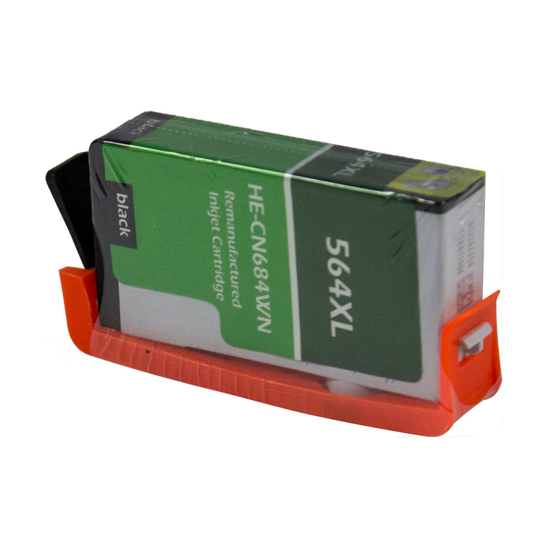 Compatible HP 564XL (CN684WN) InkJet Cartridge, Black, 550 High Yield