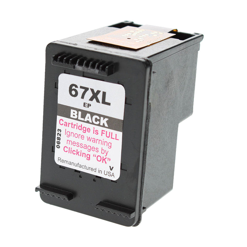 Remanufactured HP 67XL (3YM57AN) InkJet Cartridge, Black, 240 High Yield