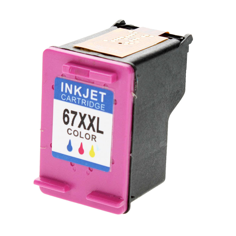 Remanufactured HP 67XXL (6ZA16AN) InkJet Cartridge, Tri-Color, 400 Extra High Yield