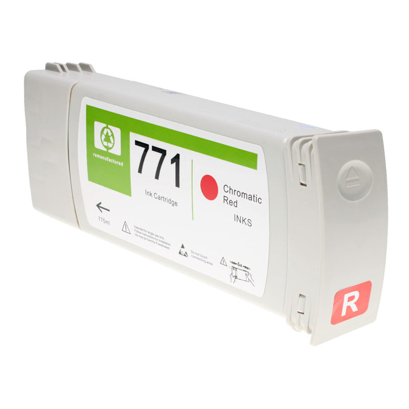 Remanufactured HP 771A (B6Y16A) Wide Format, Chromatic Red, 775ml