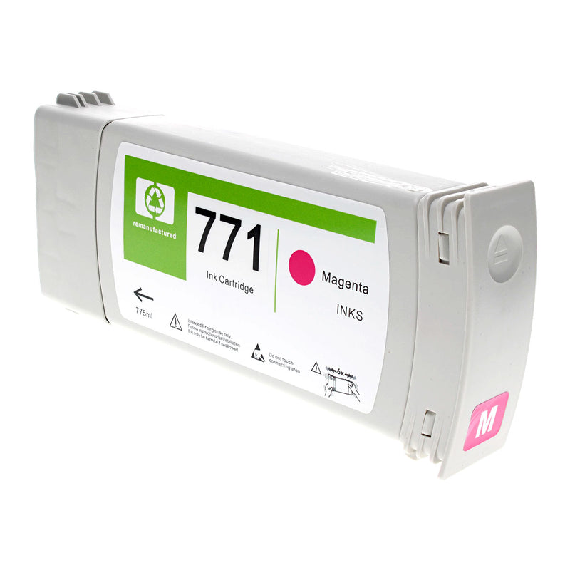 Remanufactured HP 771A (B6Y17A) Wide Format, Magenta, 775ml