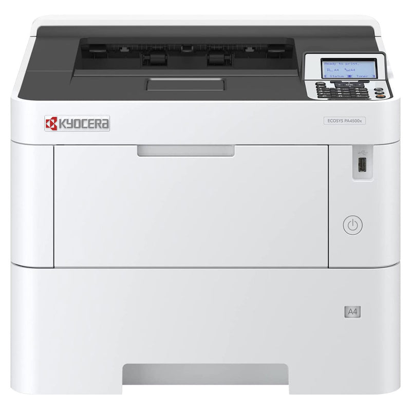 OEM Kyocera Mita PA4500X (110C0Y2US0) Printer, 47 ppm Monochrome, Print, Starter Toner, K=6K Yield
