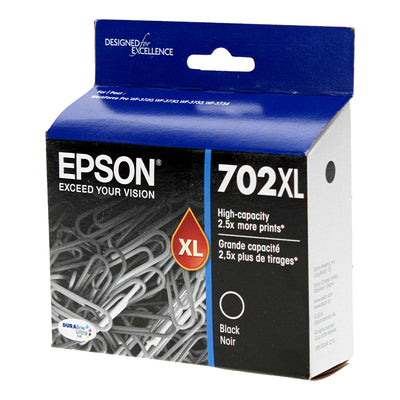 OEM Epson 702XL (T702XL120) Inkjet, Black, 1.1K High Yield