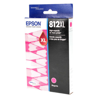OEM Epson T812XL (T812XL320) InkJet Cartridge, Magenta, 1.1K Ultra High Yield