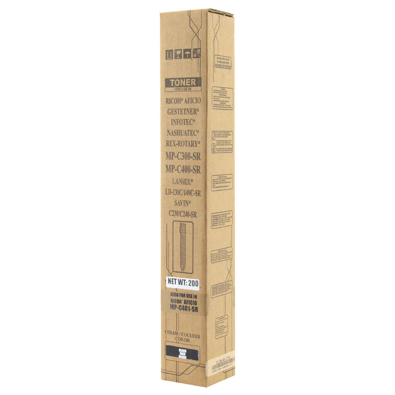 Compatible Ricoh MP C300 / MP C400 / MP C401 (841724) Toner Cartridge, Black, 10K Yield, TAA Compliant, Made in USA