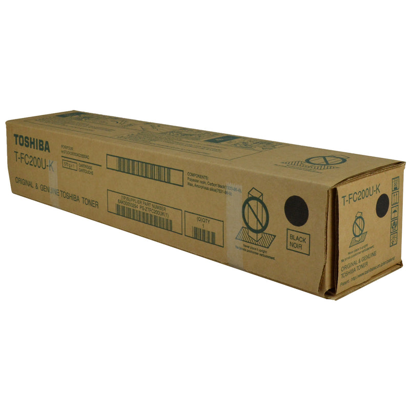 OEM Toshiba T-FC200U-K (TFC200UK) Toner Cartridge, Black, 38.4K Yield