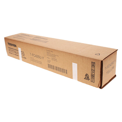 OEM Toshiba T-FC425U-Y (TFC425UY) Toner Cartridge, Yellow, 38K Yield