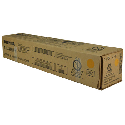 OEM Toshiba T-FC415U-Y (TFC415UY) Toner Cartridge, Yellow, 33.6K Yield