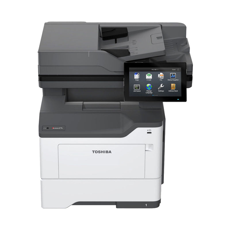 OEM Toshiba E-STUDIO 479S (ESTUDIO479S) MFP, 50 ppm Monochrome, Print, Copy, Scan, Fax, With 5K Starter Toner