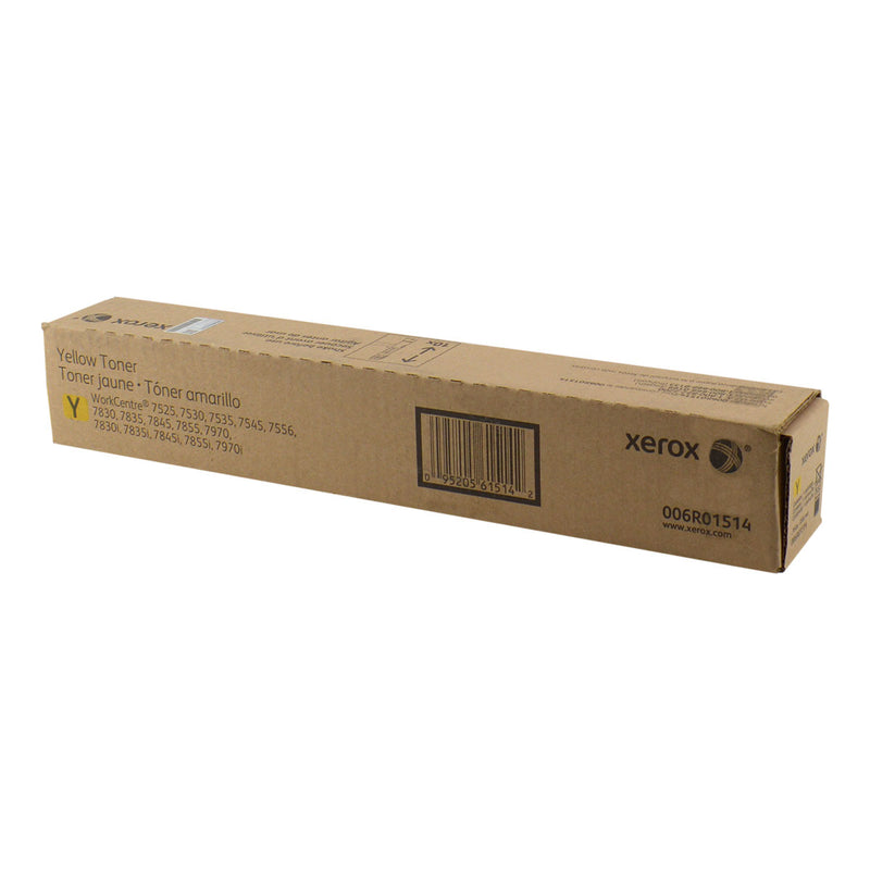 OEM Xerox 6R01514 (6R1514) Toner Cartridge, Yellow, 15K Yield