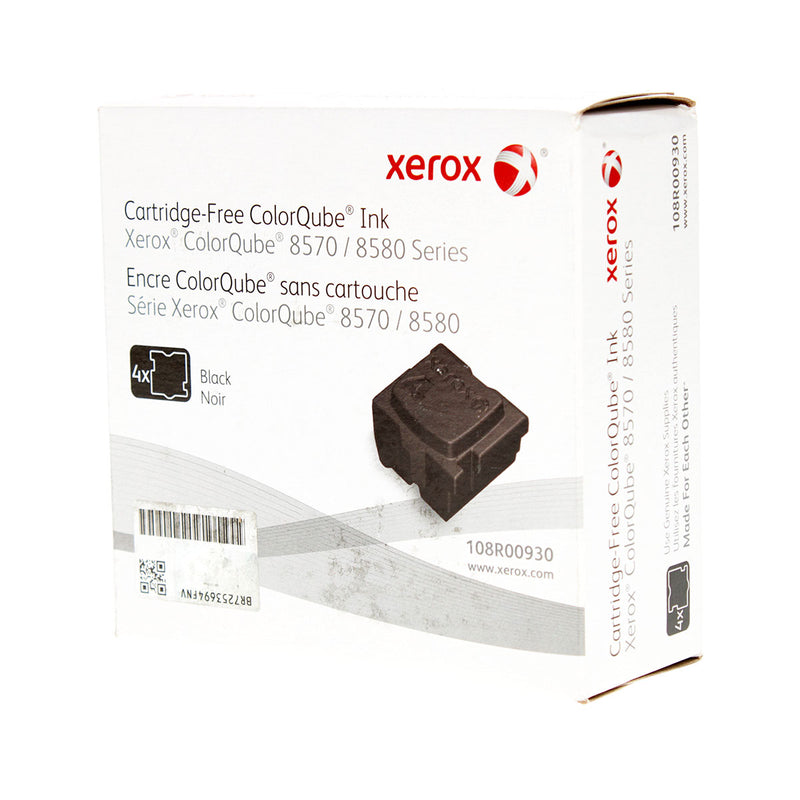 OEM Xerox 108R00930 (108R930) Inkjet, Black, 8.6K Yield, 4 pk