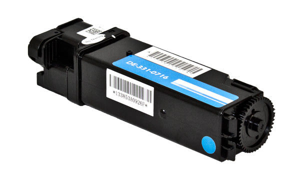 Compatible Dell 2150 (331-0716) Toner Cartridge, Cyan, 2.5K High Yield