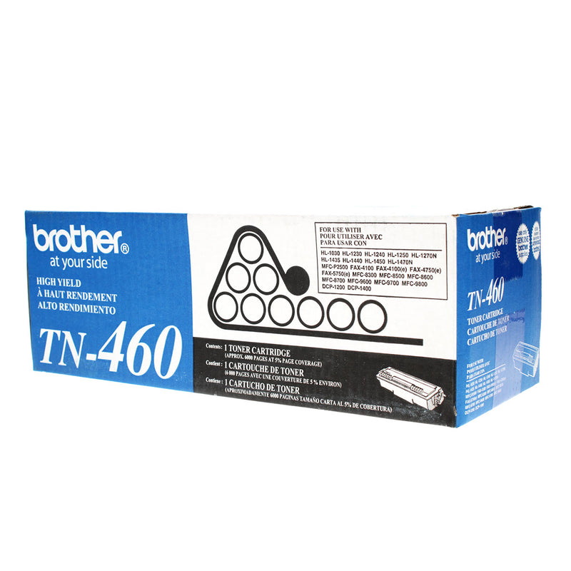OEM Brother  (TN460) Toner Cartridge, Black, 6K Yield