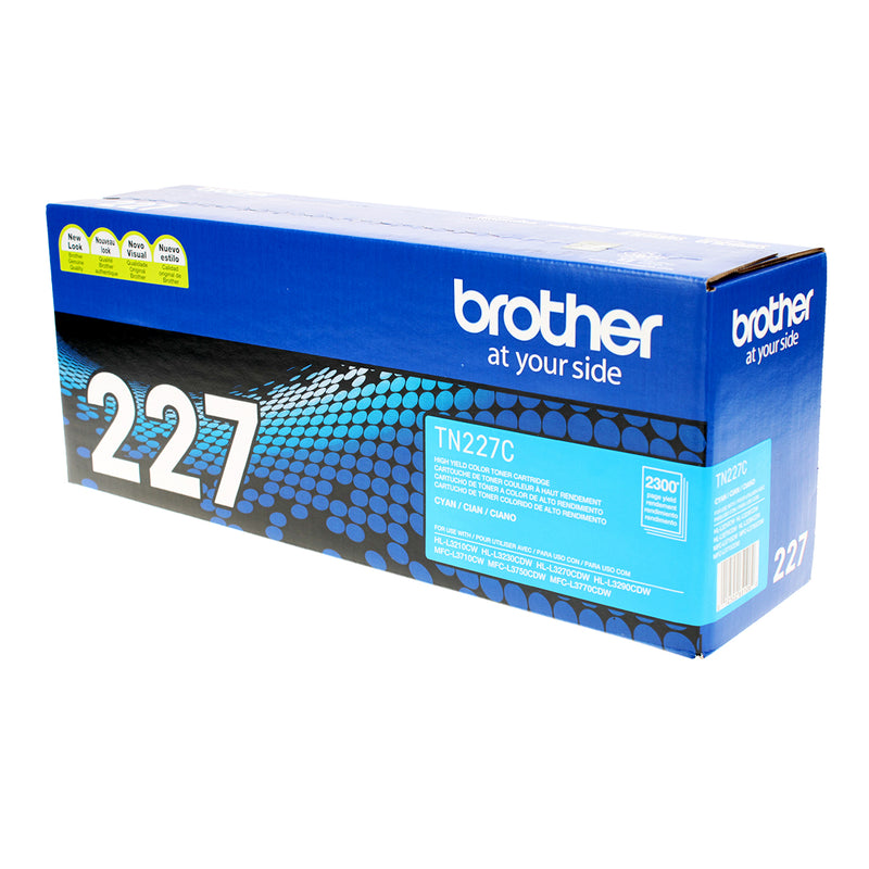 OEM Brother  (TN227C) Toner Cartridge, Cyan, 2.3K High Yield