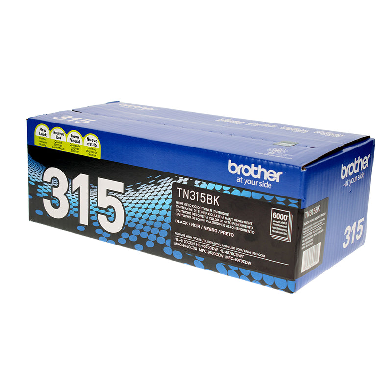OEM Brother  (TN315BK) Toner Cartridge, Black, 6K High Yield