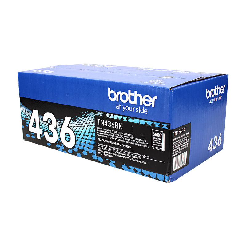 OEM Brother  (TN436BK) Toner Cartridge, Black, 6.5K Extra High Yield