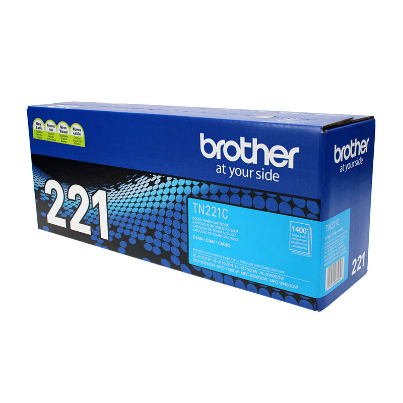 OEM Brother  (TN221C) Toner Cartridge, Cyan, 1.4K Yield