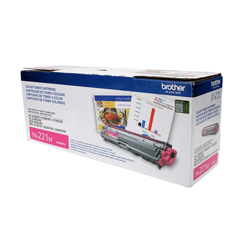 OEM Brother  (TN221M) Toner Cartridge, Magenta, 1.4K Yield