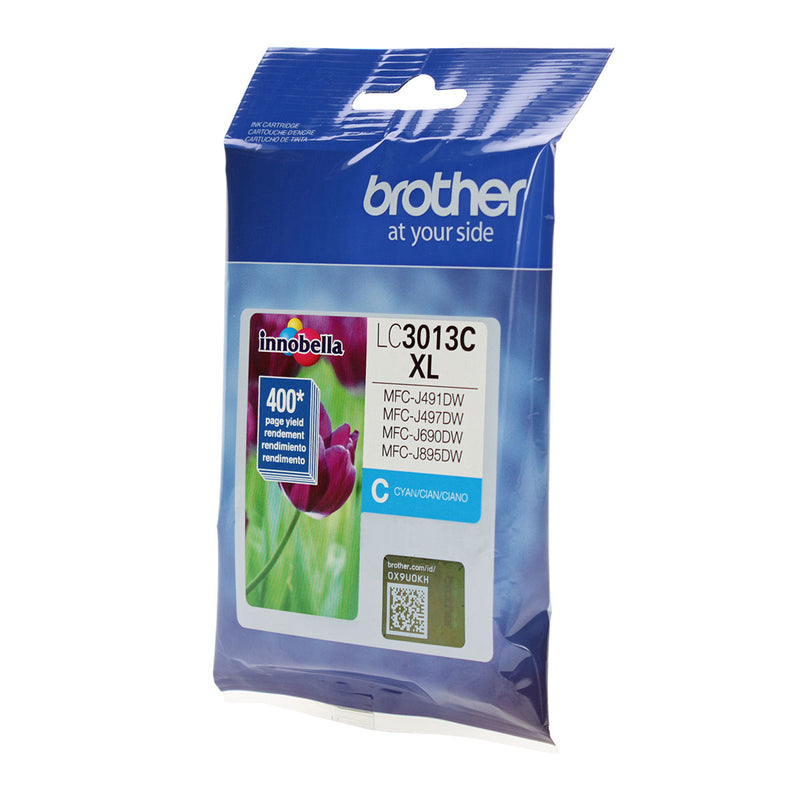 OEM Brother  (LC3013C) Inkjet, Cyan, 400 High Yield