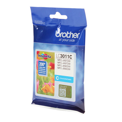 OEM Brother  (LC3011C) Inkjet, Cyan, 200 Yield