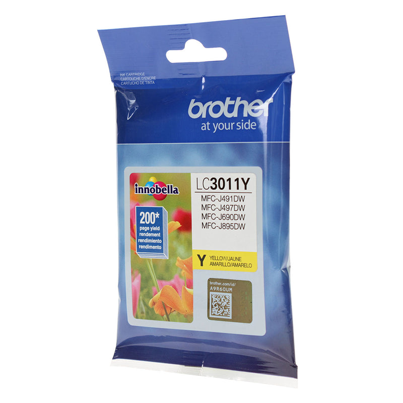 OEM Brother  (LC3011Y) Inkjet, Yellow, 200 Yield