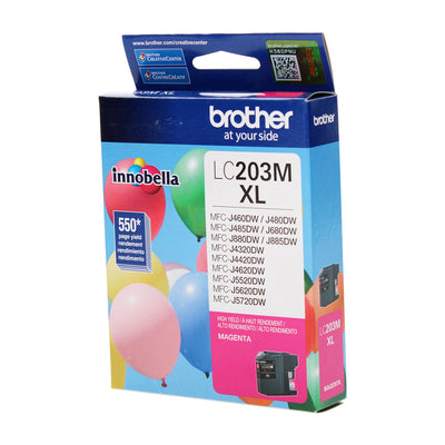 OEM Brother  (LC203M) Inkjet, Magenta, 550 High Yield