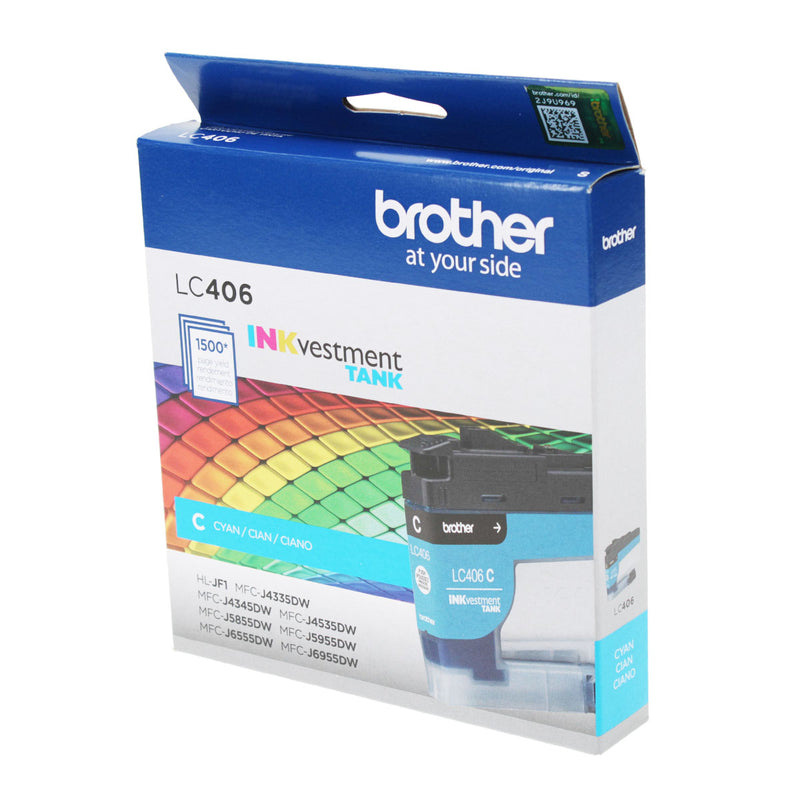 OEM Brother  (LC406C) Inkjet, Cyan, 1.5K Yield