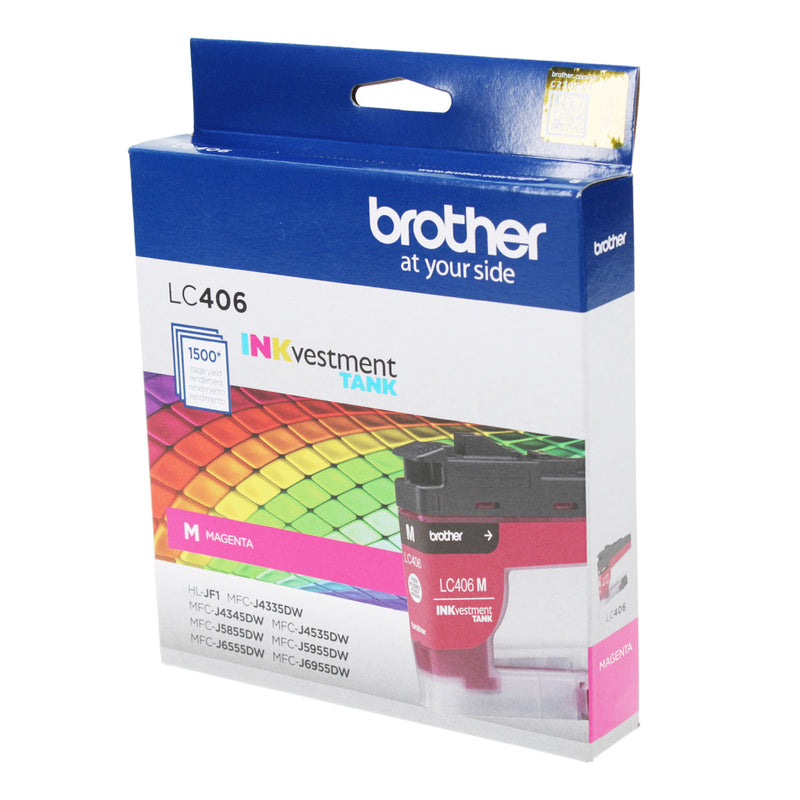 OEM Brother  (LC406M) Inkjet, Magenta, 1.5K Yield