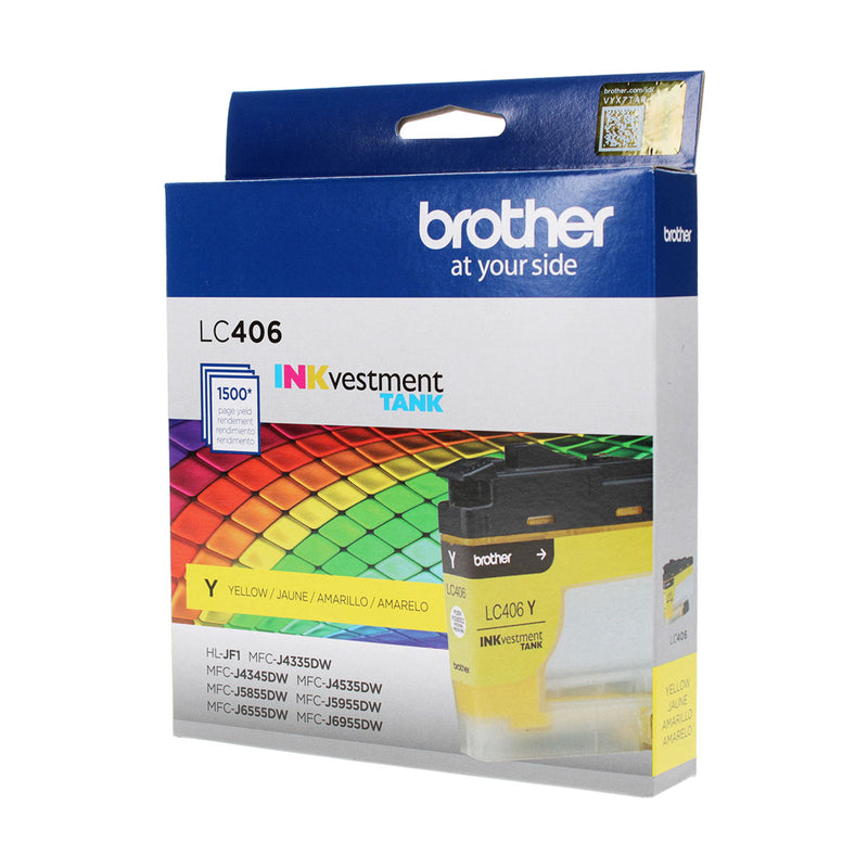 OEM Brother  (LC406Y) Inkjet, Yellow, 1.5K Yield