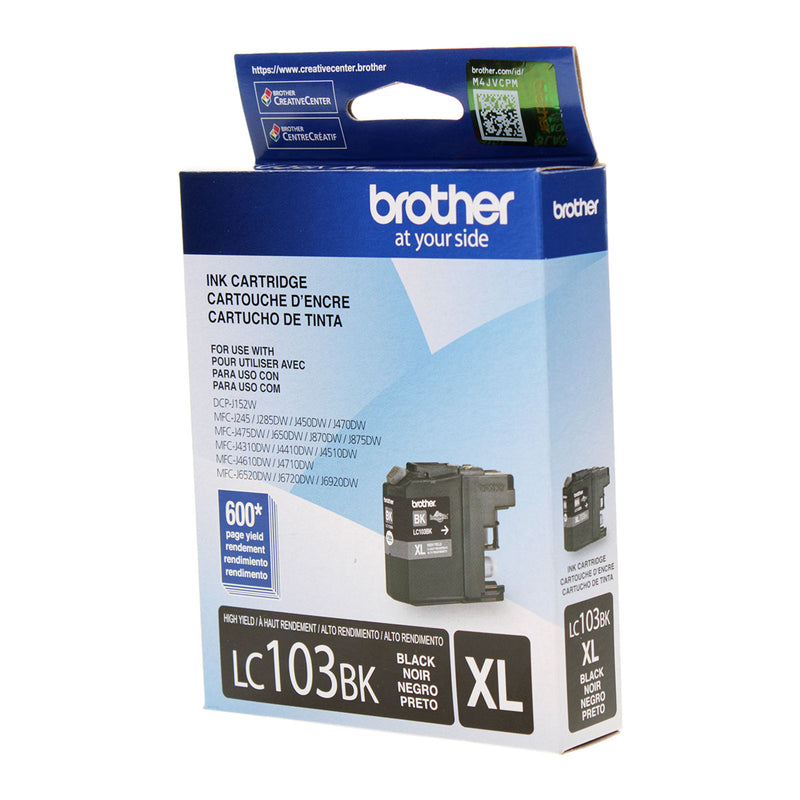 OEM Brother  (LC103BK) Inkjet, Black, 600 High Yield