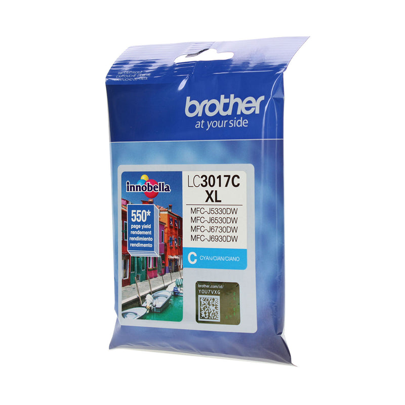 OEM Brother  (LC3017C) Inkjet, Cyan, 550 High Yield