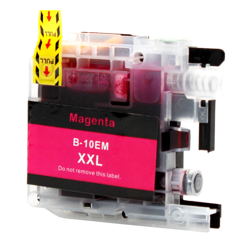 Compatible Brother LC10EM (LC10EM) InkJet Cartridge, Magenta, 1200 Super High Yield
