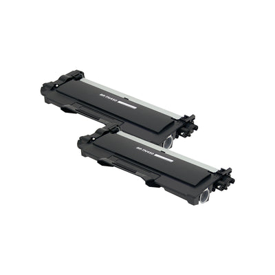 Compatible Brother TN450 (TN450, TN420) Toner Cartridge, Black, 2.6K High Yield, 2 Cartridge Value Pack
