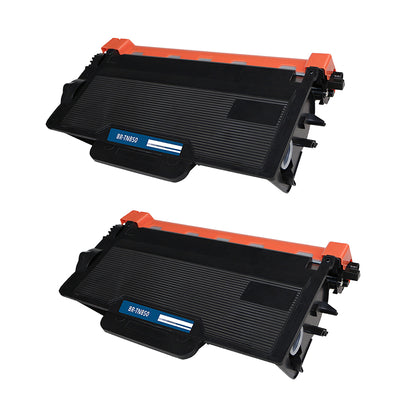 Compatible Brother TN850 (TN850, TN820) Toner Cartridge, Black, 8K High Yield, 2 Cartridge Value Pack