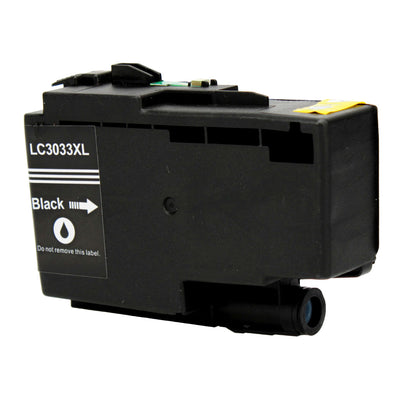 Compatible Brother LC3033 (LC3033BK) InkJet Cartridge, Black, 3000 Super High Yield