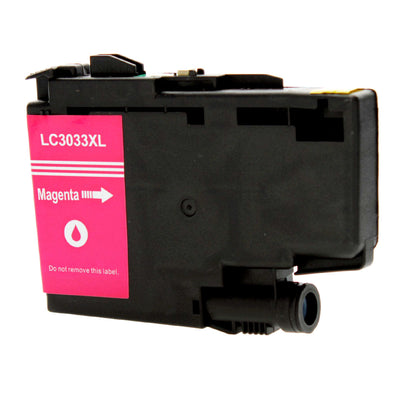 Compatible Brother LC3033 (LC3033M) InkJet Cartridge, Magenta, 1500 Super High Yield