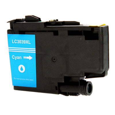 Compatible Brother LC3039 XXL (LC3039C) InkJet Cartridge, Cyan, 5K Ultra High Yield, ., Bulk (No Box)