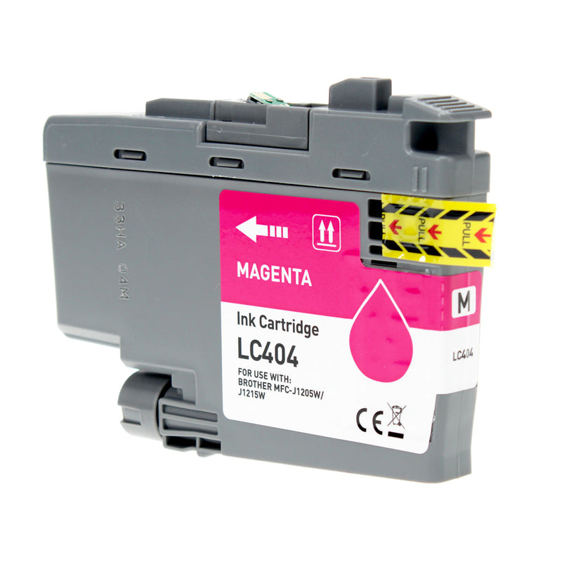 Compatible Brother LC404M Inkjet Cartridge, Magenta, 750 Yield
