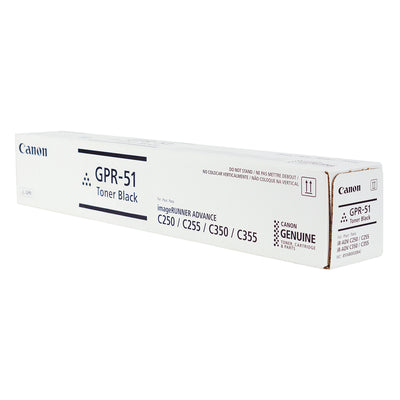 OEM Canon GPR-51 (8516B003) Toner Cartridge, Black, 19K Yield