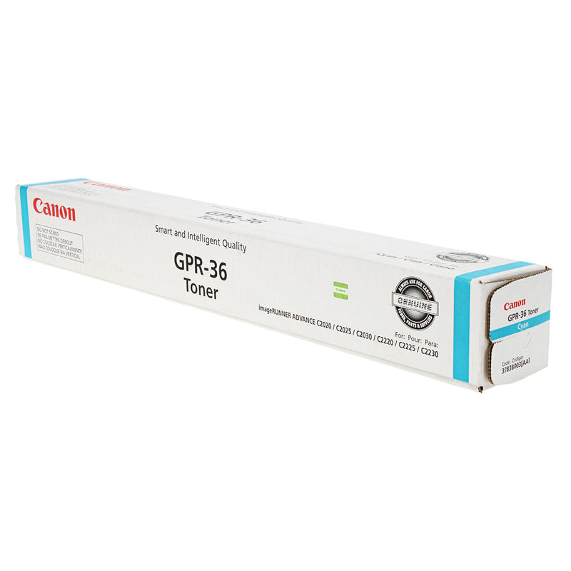 OEM Canon GPR-36 (3783B003) Toner Cartridge, Cyan, 19K Yield