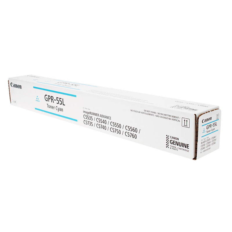 OEM Canon GPR-55L (0485C003) Toner Cartridge, Cyan, 26K Yield